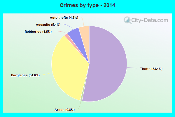 Crimes by type - 2014