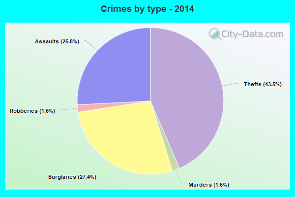 Crimes by type - 2014