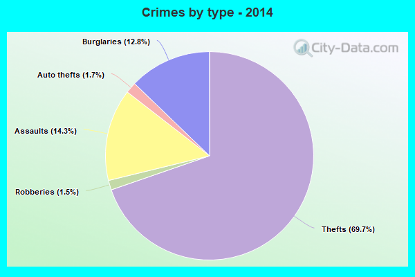 Crimes by type - 2014