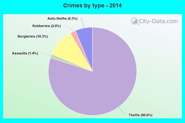 Crimes by type - 2014