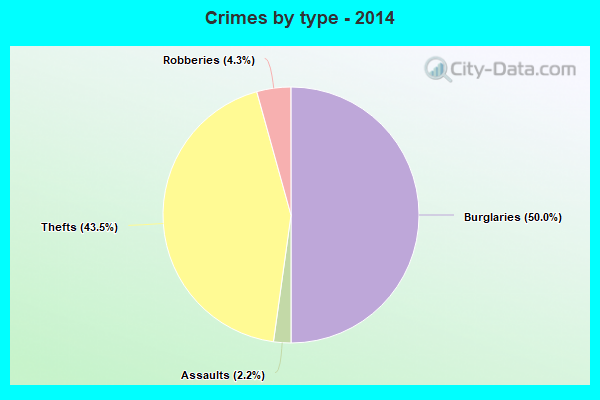 Crimes by type - 2014