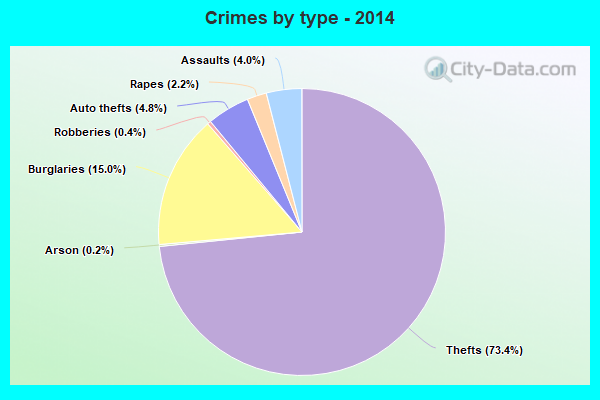 Crimes by type - 2014