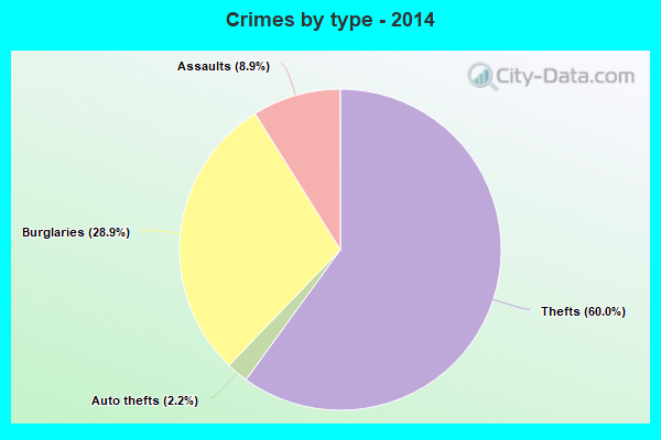 Crimes by type - 2014