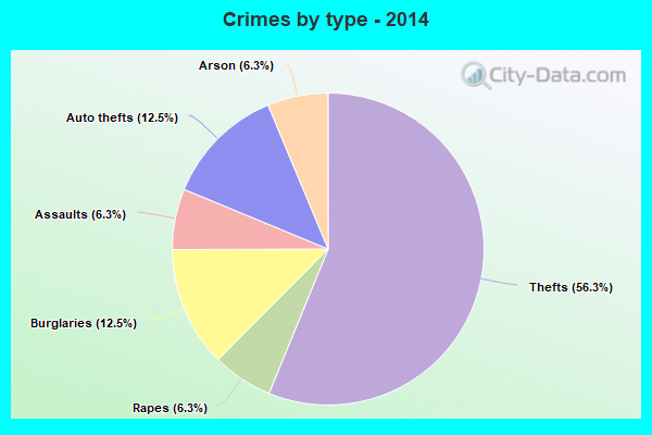 Crimes by type - 2014