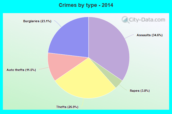 Crimes by type - 2014