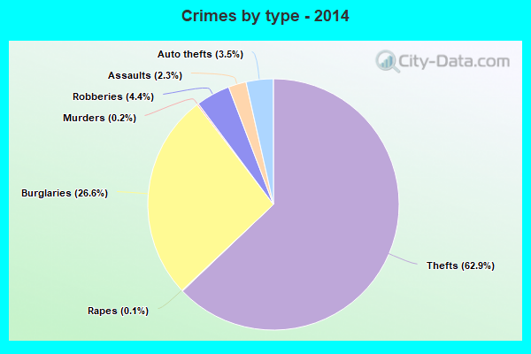 Crimes by type - 2014