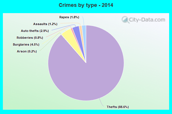 Crimes by type - 2014