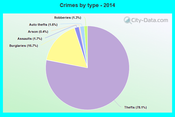 Crimes by type - 2014