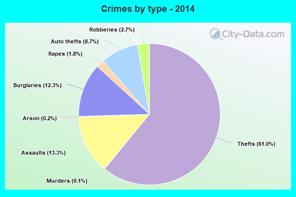 Crimes by type - 2014