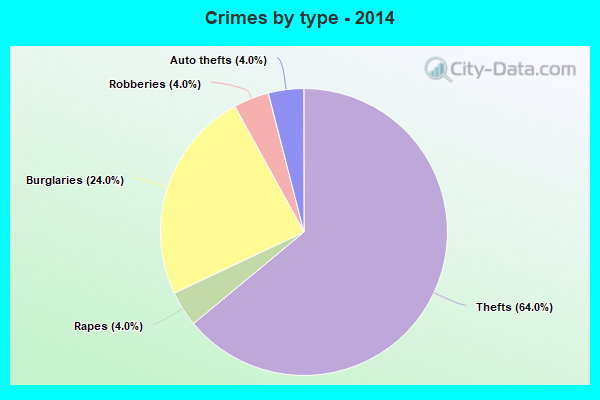 Crimes by type - 2014