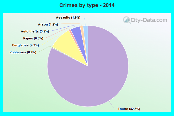 Crimes by type - 2014