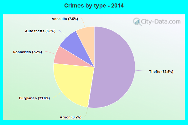 Crimes by type - 2014