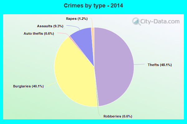 Crimes by type - 2014