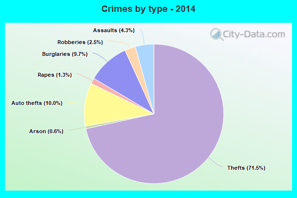 Crimes by type - 2014