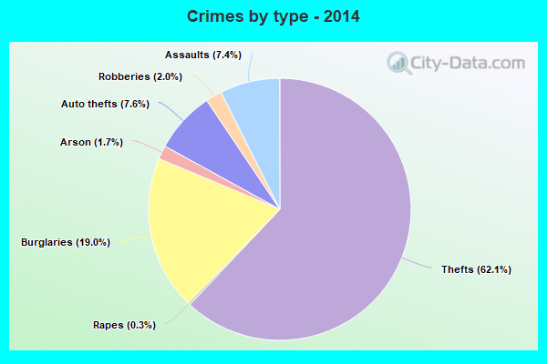 Crimes by type - 2014