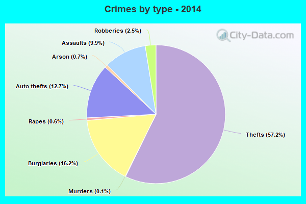 Crimes by type - 2014