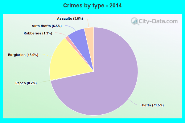 Crimes by type - 2014