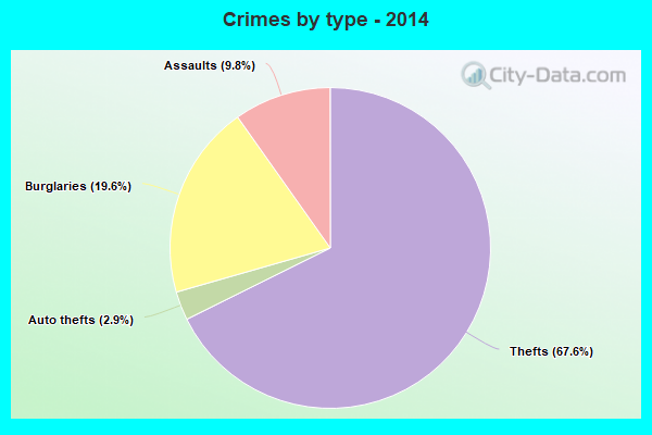 Crimes by type - 2014