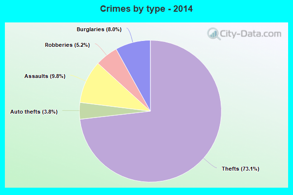 Crimes by type - 2014