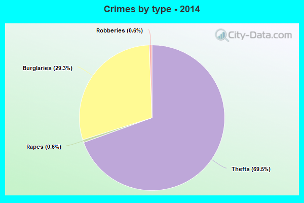 Crimes by type - 2014