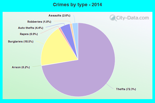 Crimes by type - 2014