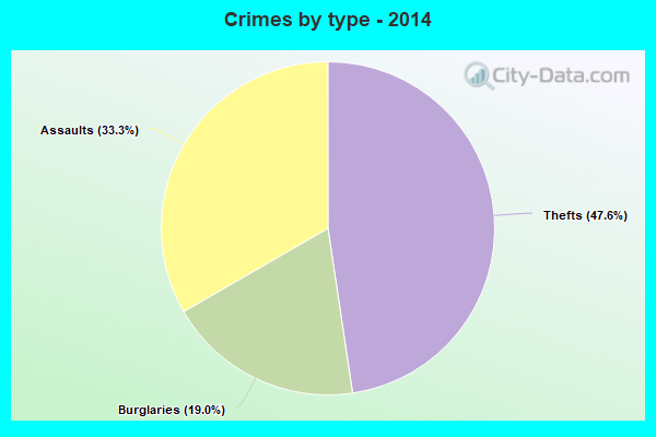 Crimes by type - 2014