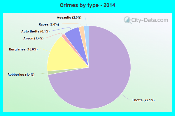 Crimes by type - 2014