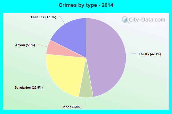 Crimes by type - 2014