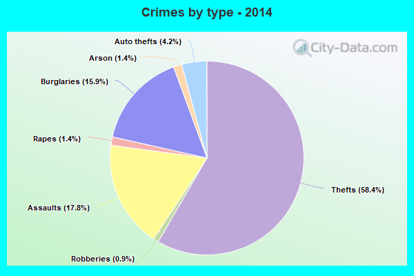 Crimes by type - 2014