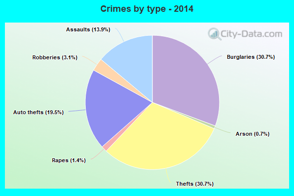 Crimes by type - 2014