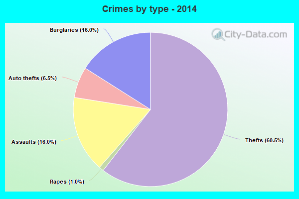 Crimes by type - 2014