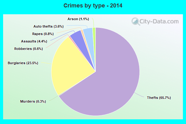 Crimes by type - 2014