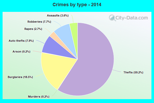 Crimes by type - 2014