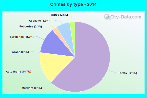 Crimes by type - 2014