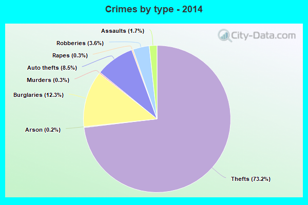 Crimes by type - 2014