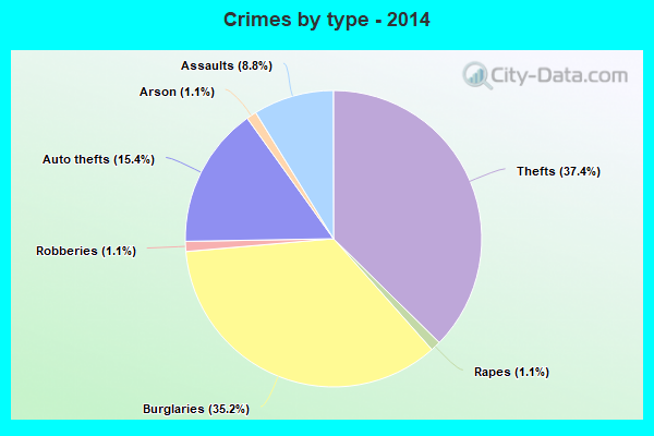 Crimes by type - 2014