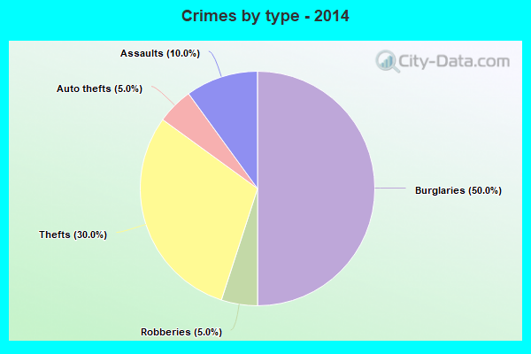 Crimes by type - 2014