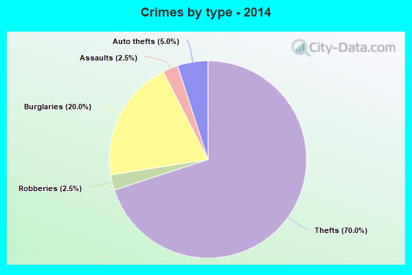 Crimes by type - 2014