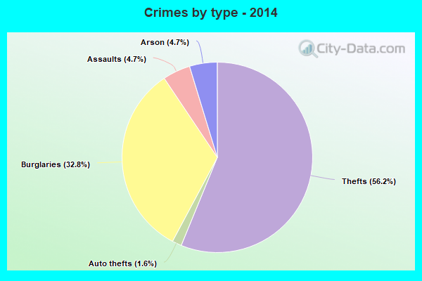 Crimes by type - 2014