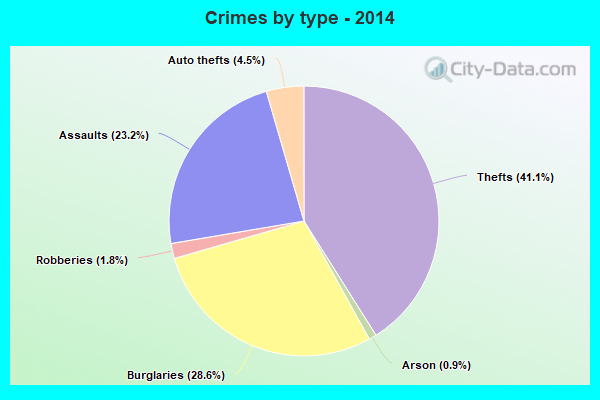 Crimes by type - 2014