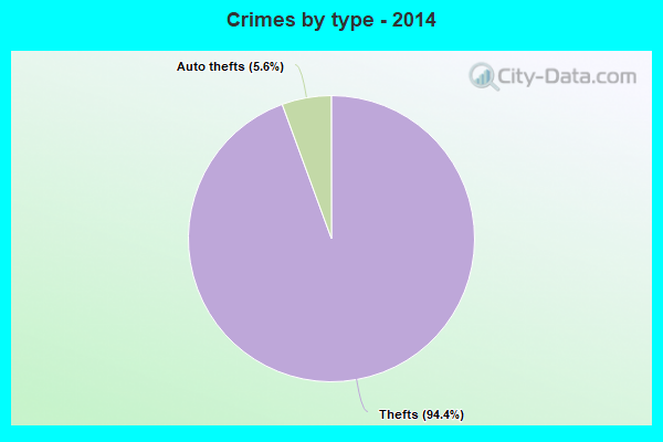 Crimes by type - 2014