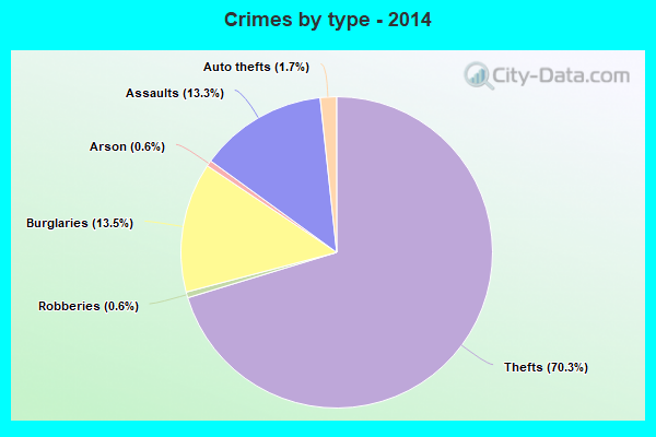 Crimes by type - 2014