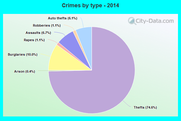 Crimes by type - 2014