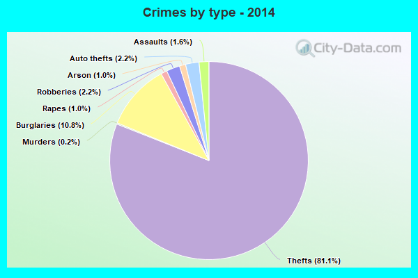 Crimes by type - 2014