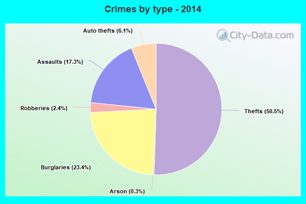 Crimes by type - 2014