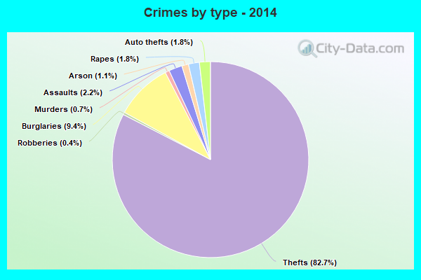 Crimes by type - 2014