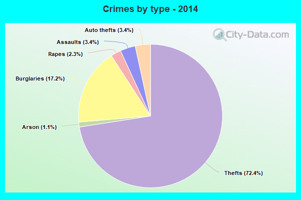 Crimes by type - 2014