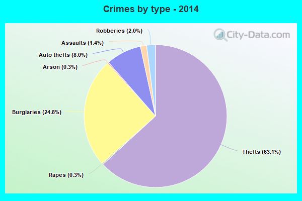 Crimes by type - 2014