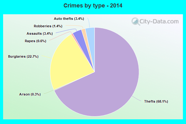 Crimes by type - 2014