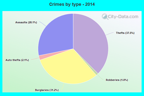 Crimes by type - 2014